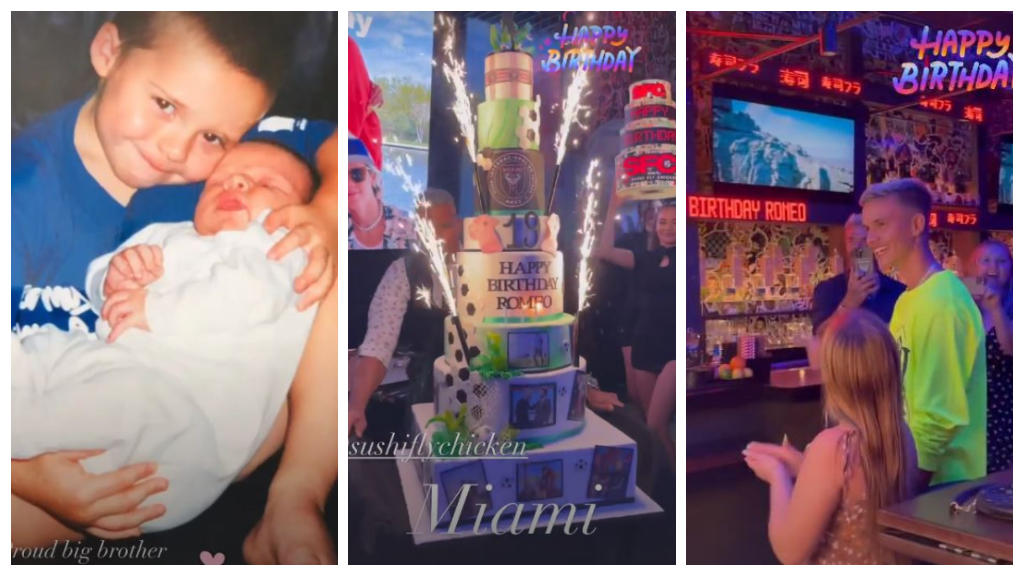 So feierte Familie Beckham Romeos Geburtstag.