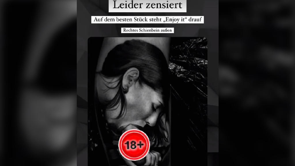 David Zickert präsentiert sein neues Blowjob-Tattoo