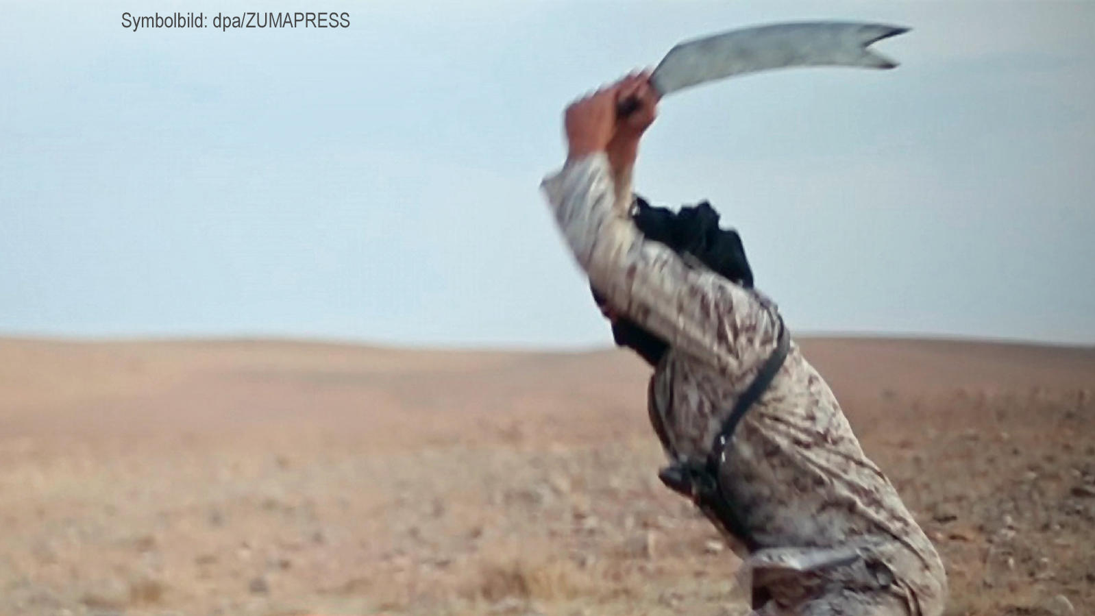Ausschnitt aus einem Propaganda-Video von IS-Terroristen aus dem Jahr 2016 