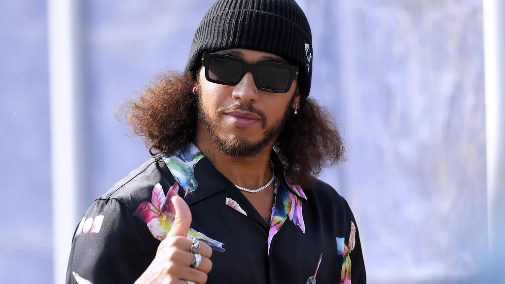 Lewis Hamilton modisch gekleidet in Monza