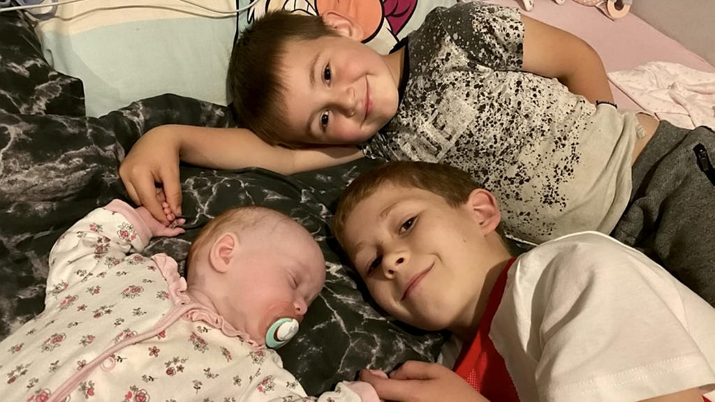 Die kleine Tochter kam acht Wochen zu früh zur Welt.