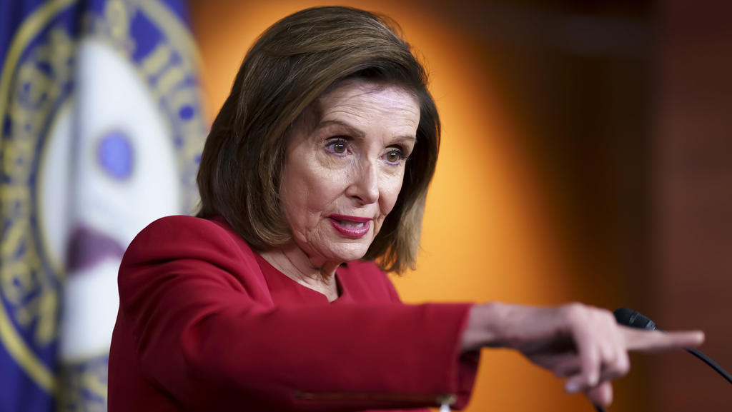 In this Sept. 8, 2021 photo, Speaker of the House Nancy Pelosi, D-Calif., meets with reporters to discuss President Joe Biden's domestic agenda at the Capitol in Washington. House Democrats are unveiling a sweeping proposal for tax hikes on big corpo
