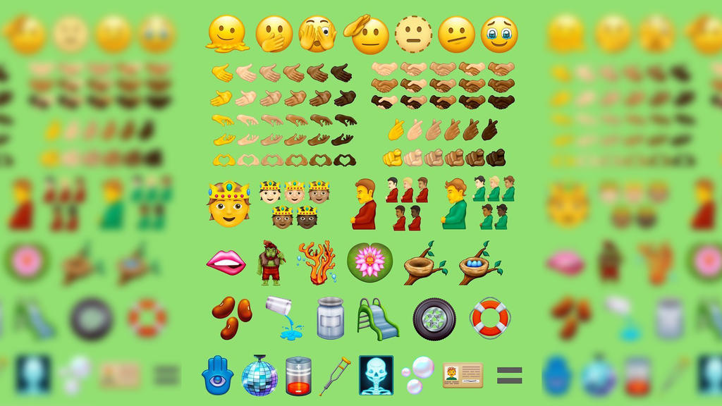 Viele neue Emojis. Unter anderem ein schwangerer Mann