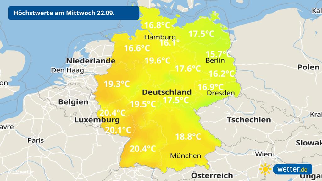 Wetteraussichten für die nächste Woche