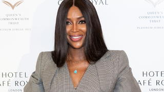 Naomi Campbell poses for photo during the announcement of The Queen's Commonwealth Trust Platinum Jubilee Global Ambassador, at the Hotel Cafe Royal, in London, Britain September 16, 2021. REUTERS/May James NO RESALES. NO ARCHIVES