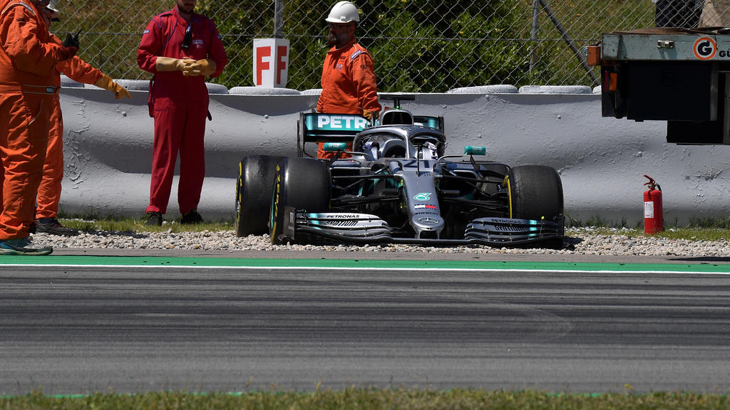 Nikita Mazepin bei Testfahrten im Mercedes 2019.