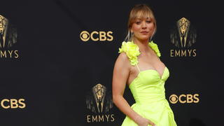 Actor Kaley Cuoco arrives at the 73rd Primetime Emmy Awards in Los Angeles, U.S., September 19, 2021. REUTERS/Mario Anzuoni