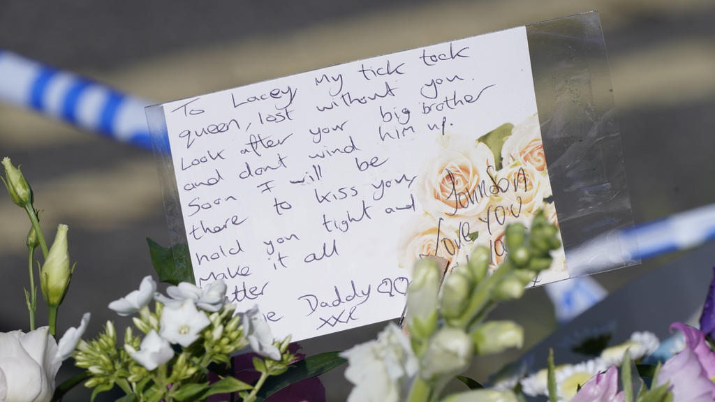 Die Abschiedskarte für Tochter Lacey.