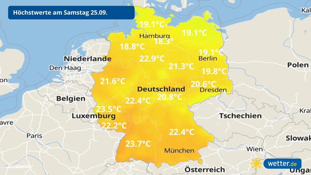 Wie warm wird es am Wochenende?