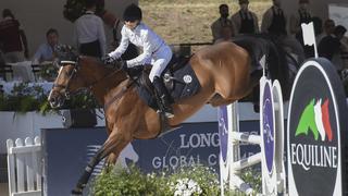 Mary-Kate Olsen belegte bei der "Longines Equestrian Tour" in Rom den dritten Platz.