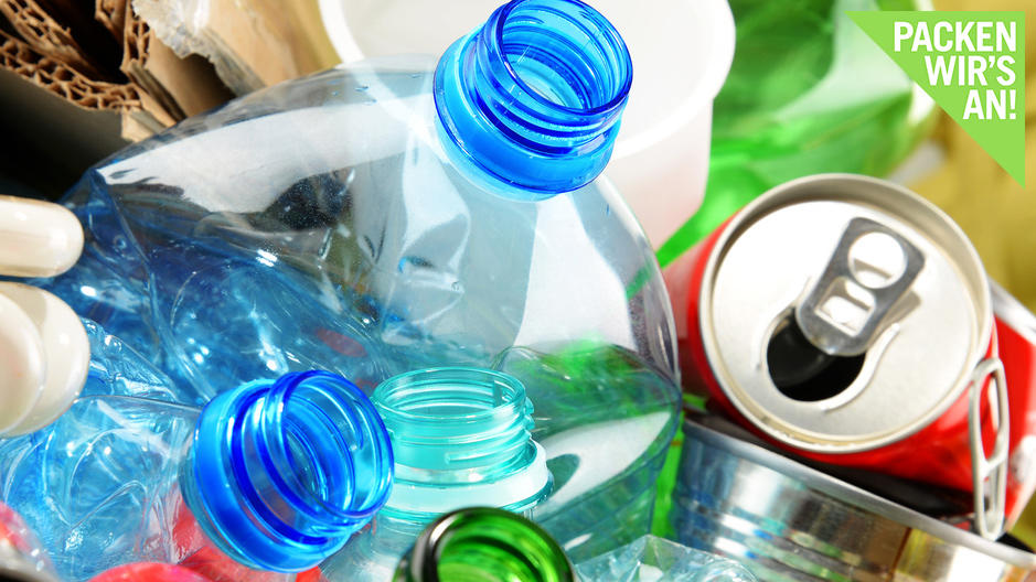 Einwegflaschen und Einwegdosen landen oft in der Natur