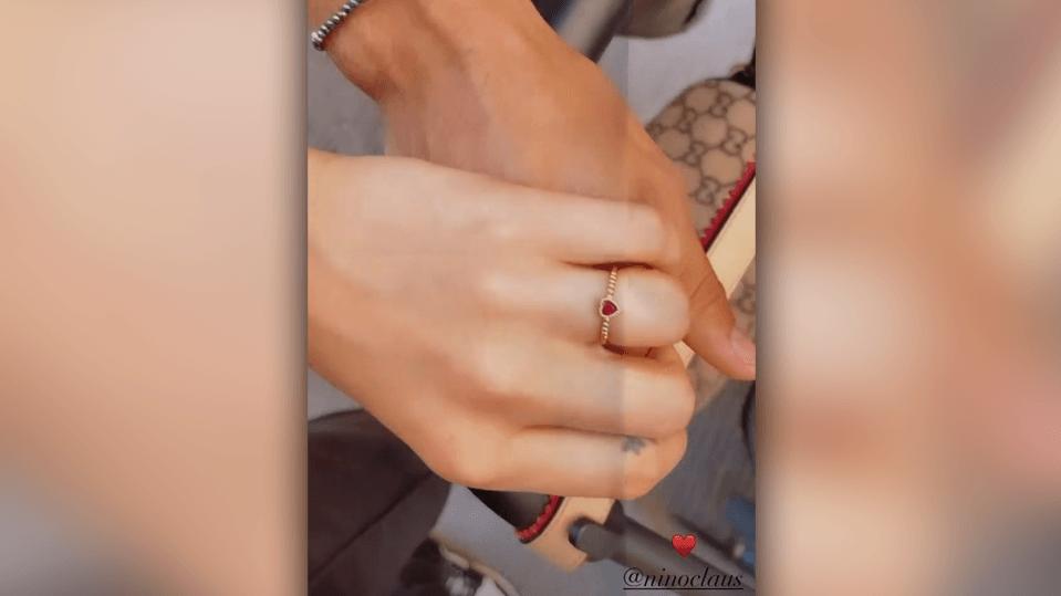 Steht dieser Ring für eine Verlobung von Cheyenne Ochsenknecht und Freund Nino?