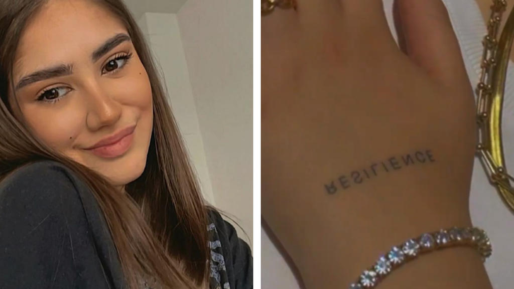 Lisa Straube zeigt ihr neues Tattoo.