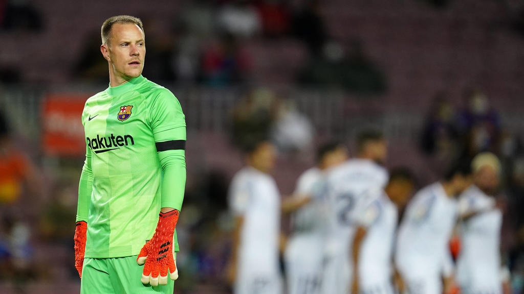 ESP: FC Barcelona, Barca Granada CF. La Liga Santander Marc-Andre Ter Stegen of FC Barcelona after receiving the 0-1 during the La Liga match between FC Barcelona and Granada CF played at Camp Nou Stadium on September 20, 2021 in Barcelona, Spain. Co