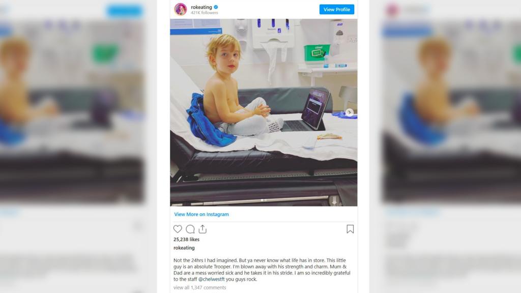 Ronan Keatings Sohn Cooper im Krankenhaus