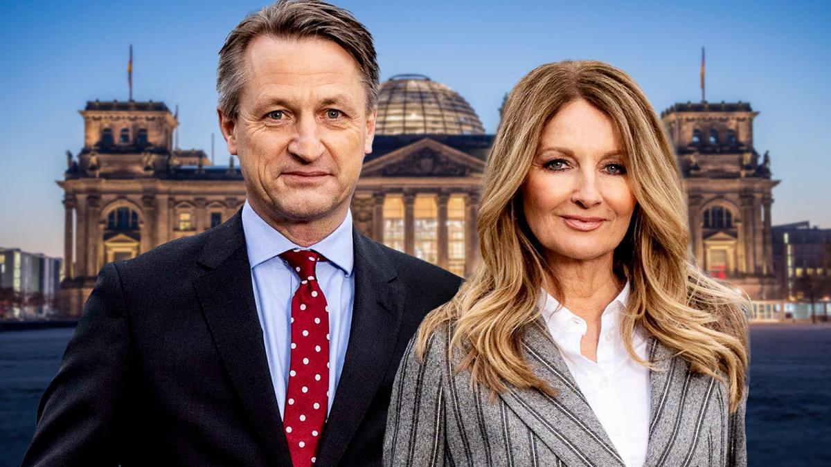 Nikolaus Blome und Frauke Ludowig im RTL-Talk nach der Wahl