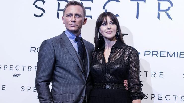 Daniel Craig mit Monica Bellucci bei der "Spectre"-Premiere in Rom