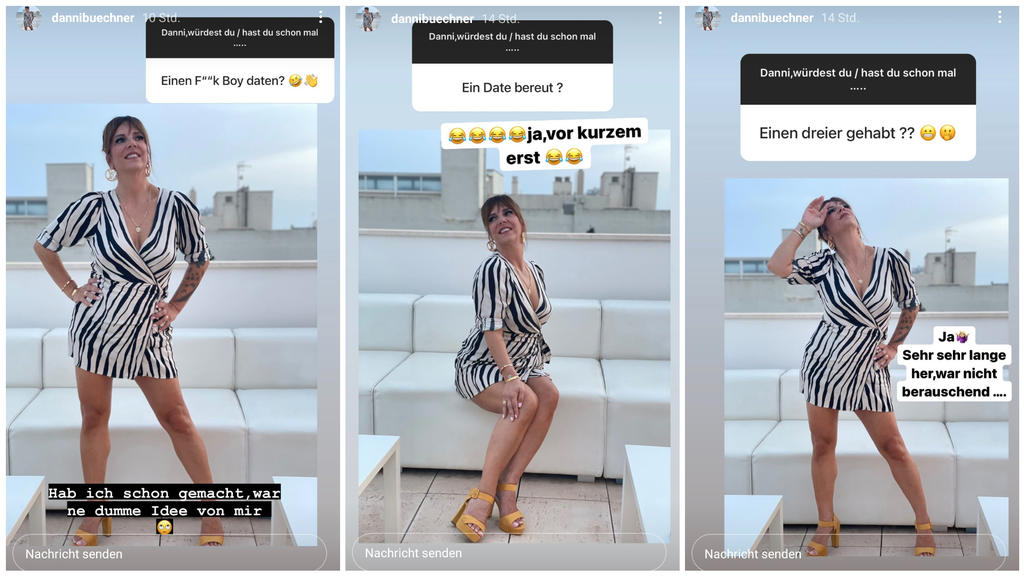 Danni Büchner beantwortete in einem Q&A auf Instagram Fragen zu ihrem Liebesleben.