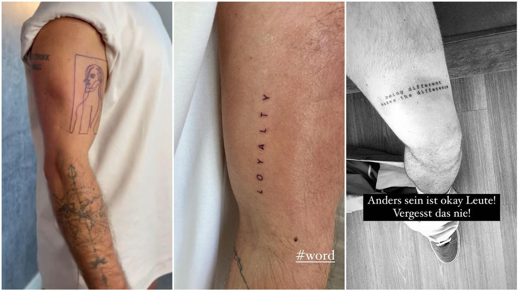 3 neue Tattoos gehören ab jetzt zu Bens Körper.