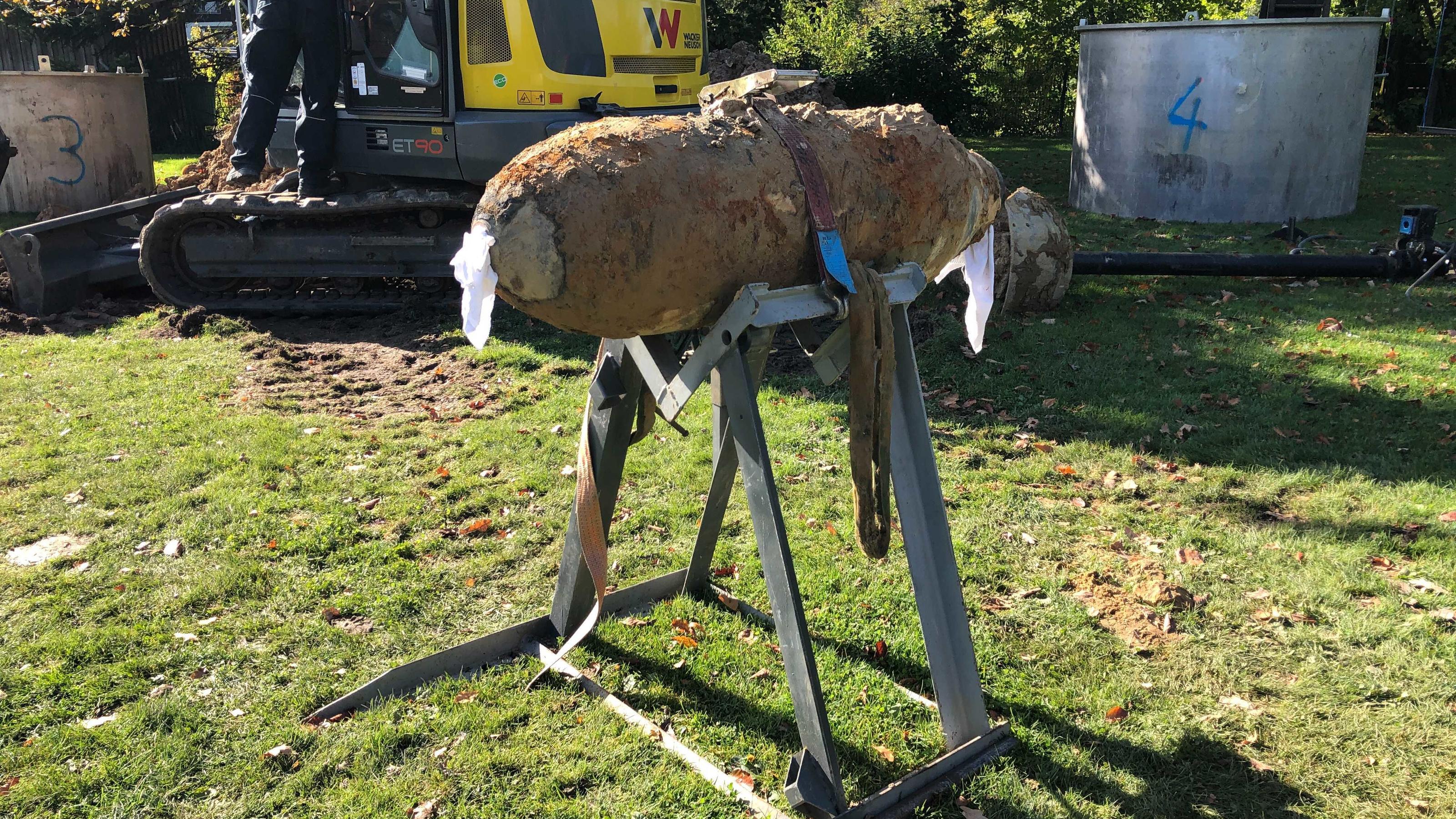 Bombenfund auf einem Privatgrundstück in Kiel