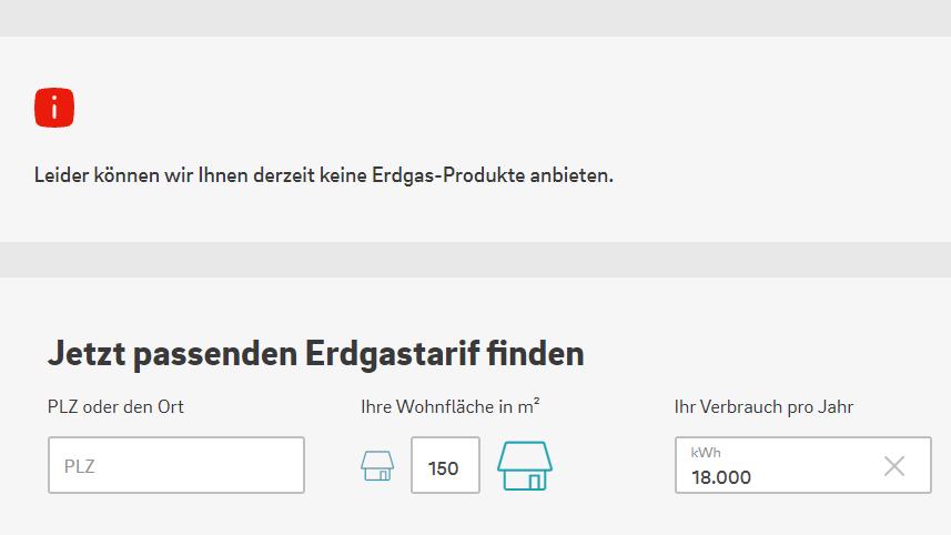 Screenshot der Eon-Website