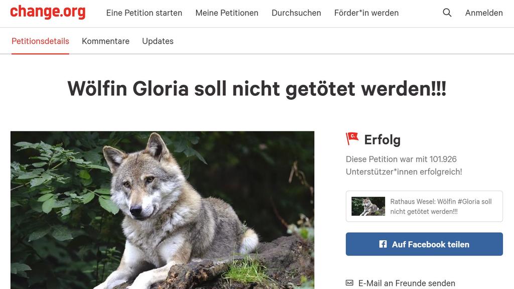 Über 100.000 Menschen stimmten bei der Petition ab.