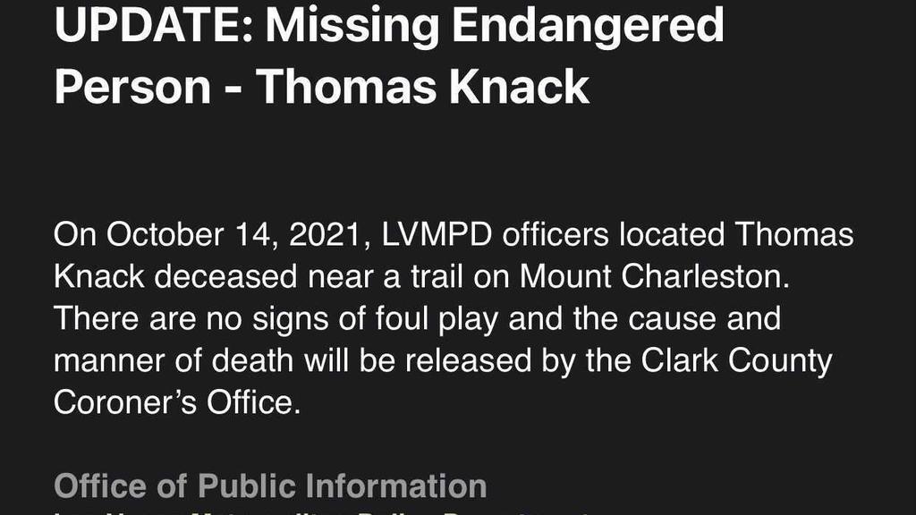 Polizei von Las Vegas bestätigt Tod von Sarah Storks Lebensgefährten Thomas Knack.