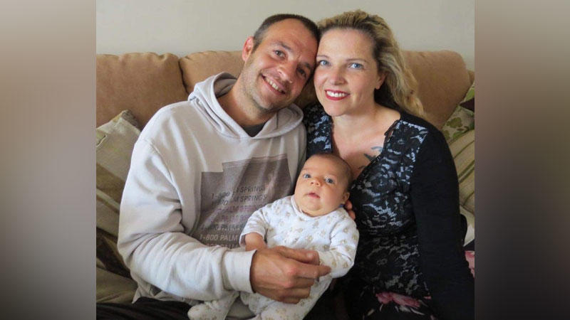 Al und Luana mit ihrem gemeinsamen Sohn Celyn