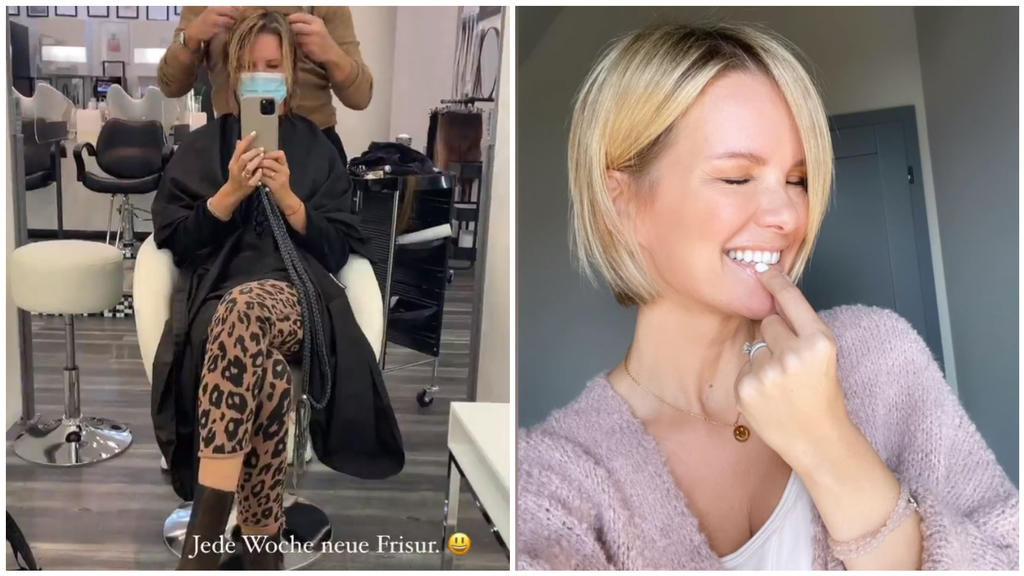 Monica zeigt ihre Kurzhaarfrisur auf Instagram.