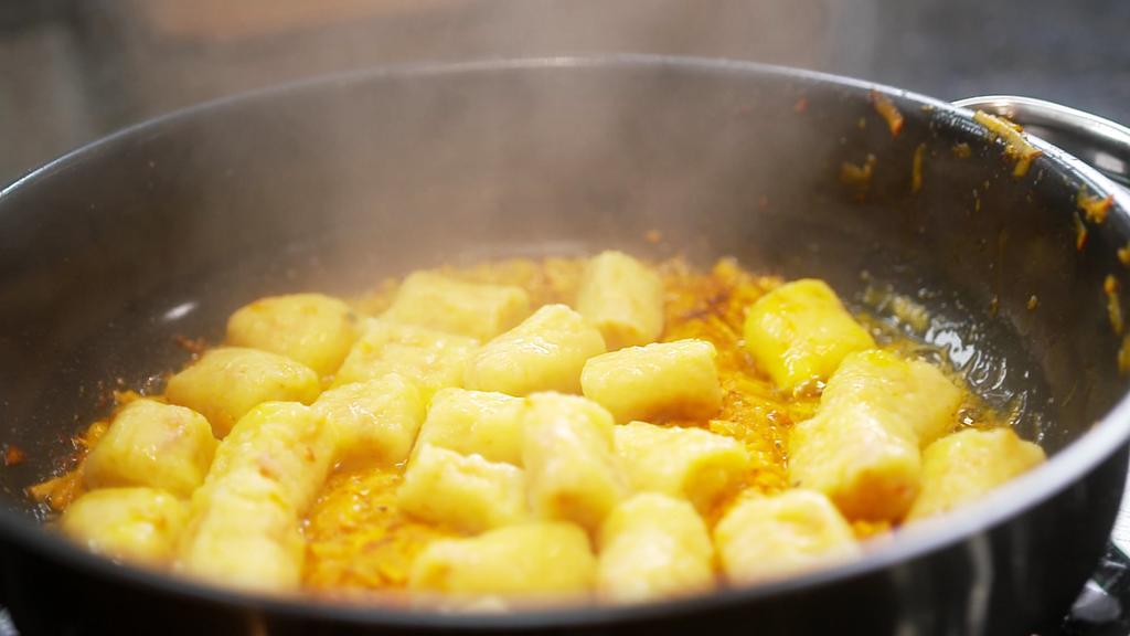Gnocchi mal anders und zwar mit Kürbis.