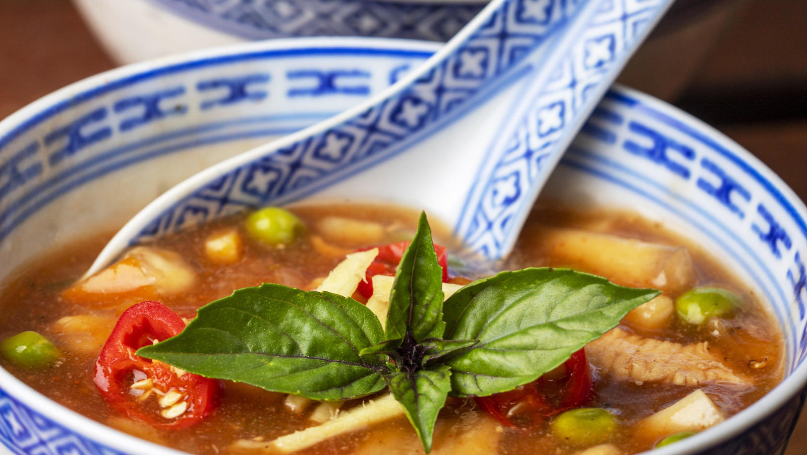 Chinese sweet and sour wood-fired soup