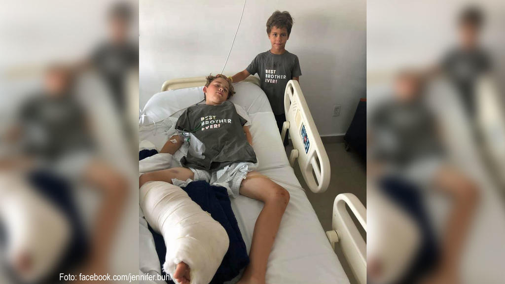 Charlie Buhl mit seinem Bruder Johnny