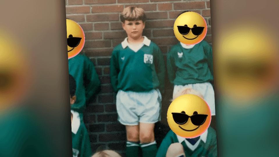 Nicolas Puschmann als kleiner Kicker.