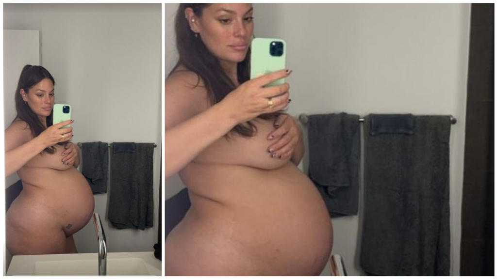 Ashley Graham zeigt sich als sexy Mama mit Zwillingsbauch