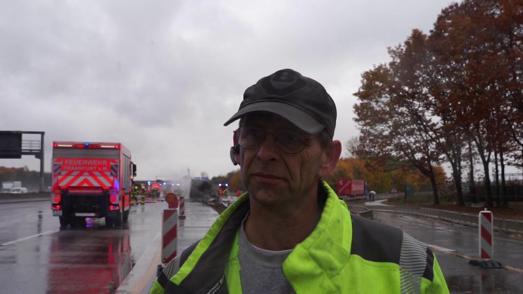 Conductor de camión Klaus Moses rescata a un compañero de la cabina en llamas
