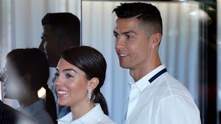 Cristiano Ronaldo and Georgina Rodriguez during the inauguration of a hair transplant clinic in Madrid Monday March 18,2019 Cordon Press PUBLICATIONxINxGERxSUIxAUTxHUNxONLY xx xx  