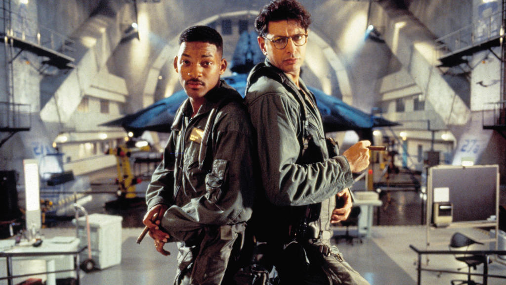Gegen diese beiden haben die Außerirdischen keine Chance: Will Smith und Jeff Goldblum in „Independence Day“.