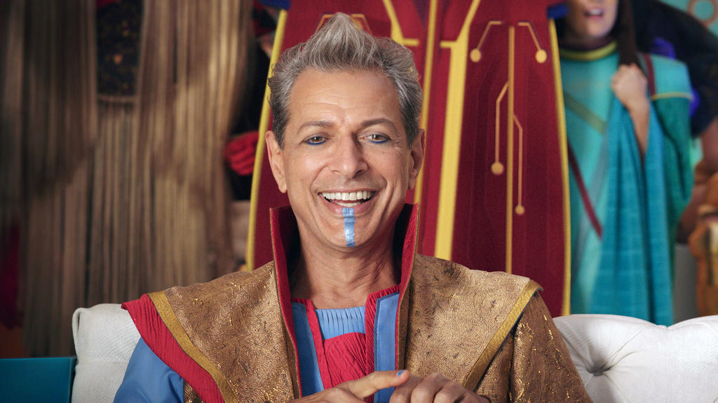In seiner Rolle als Grandmaster scheint Jeff Goldblum sich sichtlich wohlzufühlen.