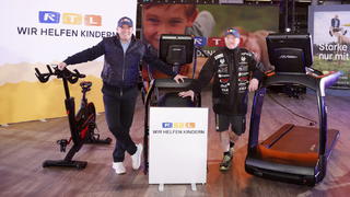 Wolfram Kons und Joey Kelly stellen die "24h Fitness-Challenge" vor.