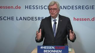 Volker Bouffier hat die neuen Corona-Maßnahmen in Wiesbaden vorgestellt.