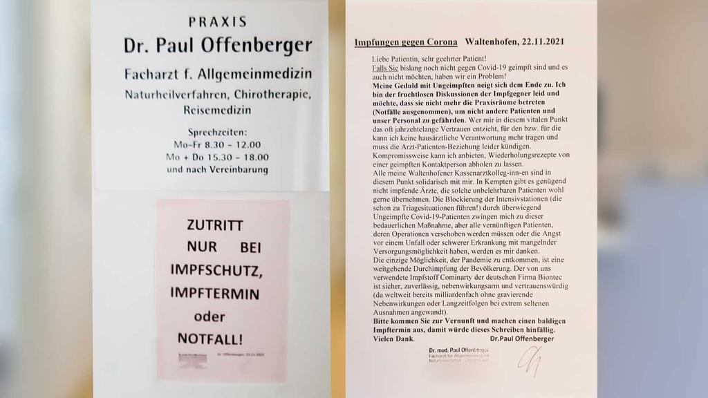 "Falls Sie bislang noch nicht gegen Covid19 geimpft sind und es auch nicht möchten, haben wir ein Problem!"