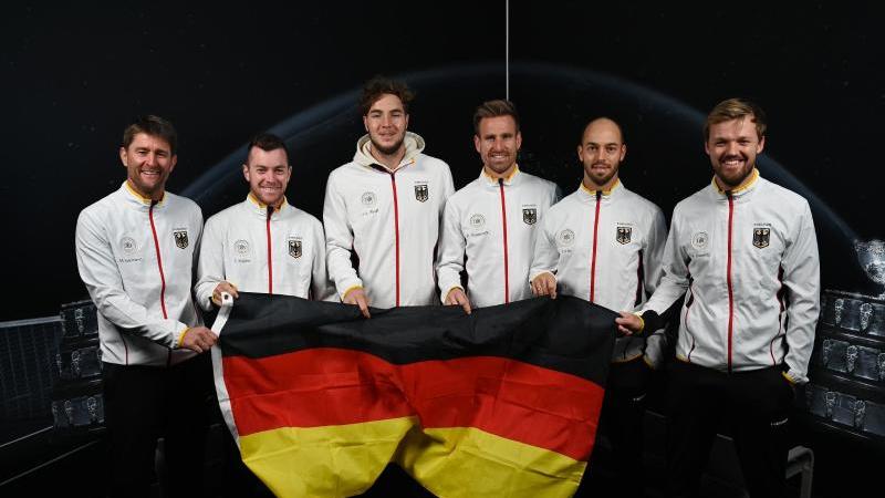 Das deutsche Tennis-Team steht im Davis Cup nach dem Erfolg gegen Serbien vor dem Viertelfinaleinzug. Foto: Paul Zimmer/Paul Zimmer/obs