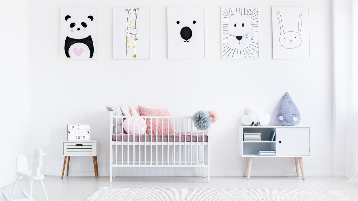 Tierbilder in Kinderzimmer