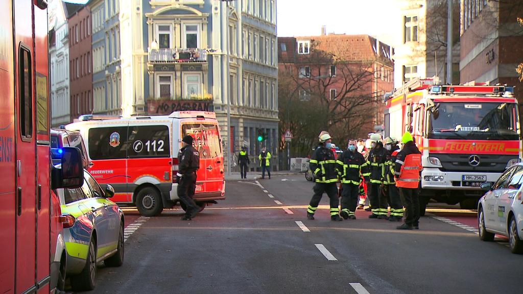 Explosion in Hamburg-Ottensen.