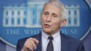 FILE - Dr. Anthony Fauci, director of the National Institute of Allergy and Infectious Diseases, speaks during the daily briefing at the White House in Washington, Wednesday, Dec. 1, 2021. U.S. health officials said Sunday, Dec. 5 that while the omicron variant of the coronavirus is rapidly spreading throughout the country, early indications suggest it may be less dangerous than delta, which continues to drive a surge of hospitalizations. President Joe Biden's chief medial adviser, Dr. Anthony Fauci, told CNN's â€œState of the Unionâ€ that scientists need more information before drawing conclusion's about omicron's severity. (AP Photo/Susan Walsh, File)