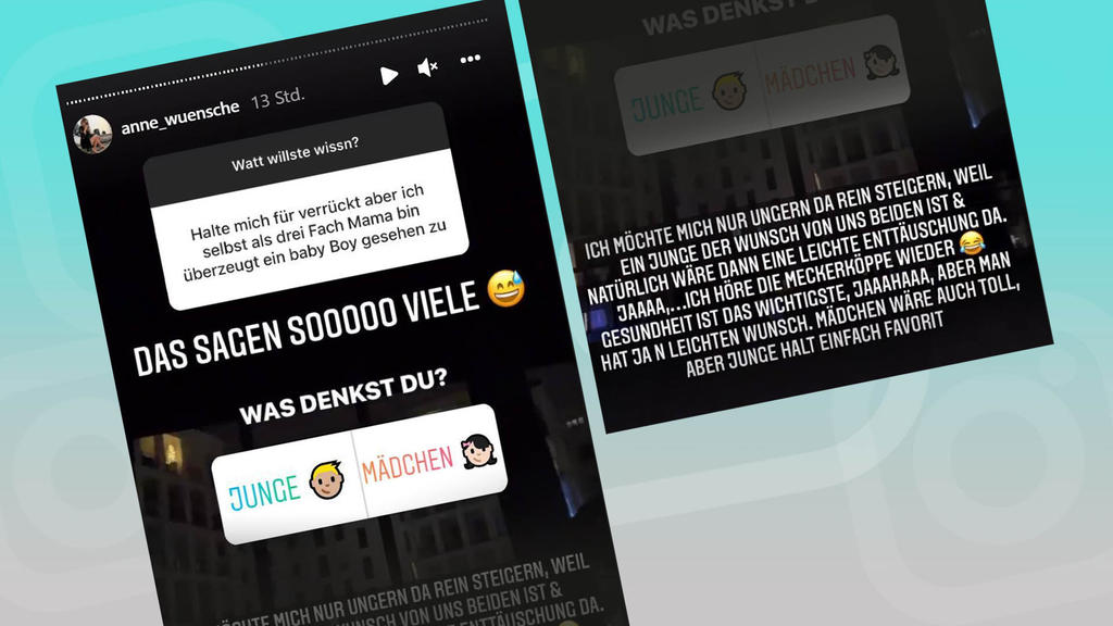 Anne Wünsche verrät bei Instagram, dass sie sich einen Sohn wünscht
