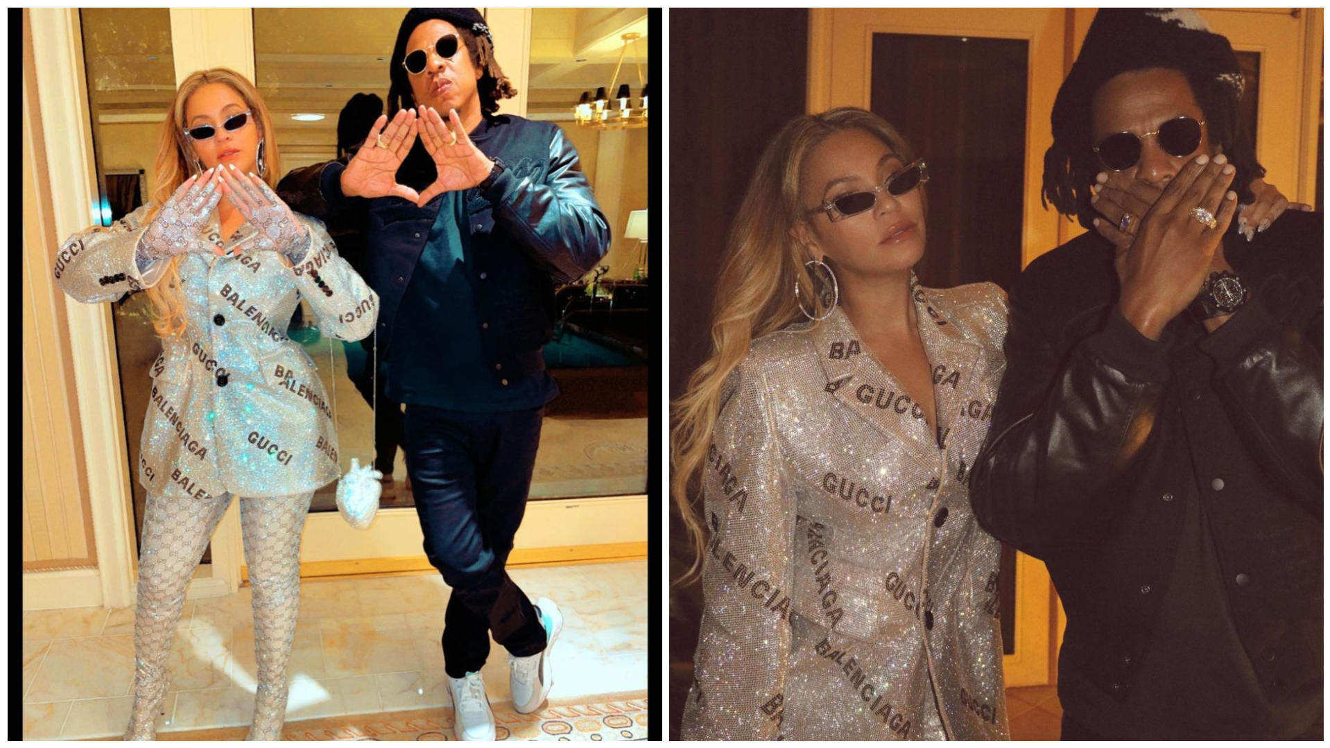 Beyoncé und Jay-Z zeigen das "Dynasty"-Zeichen.