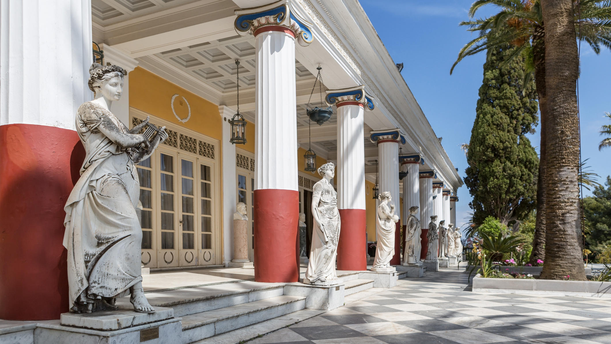Achilleion-Palast auf Korfu.