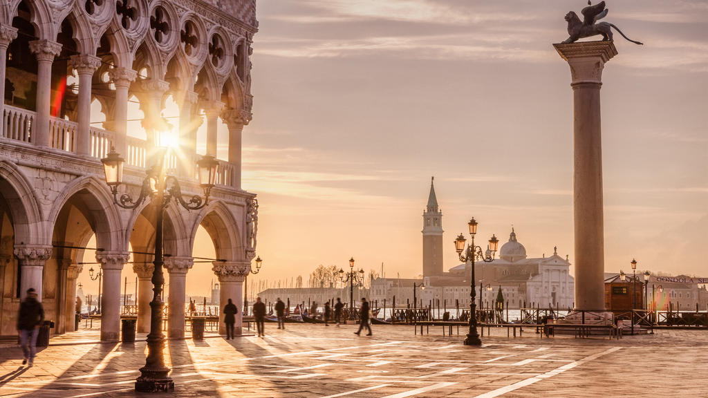 Markusplatz in Venedig.