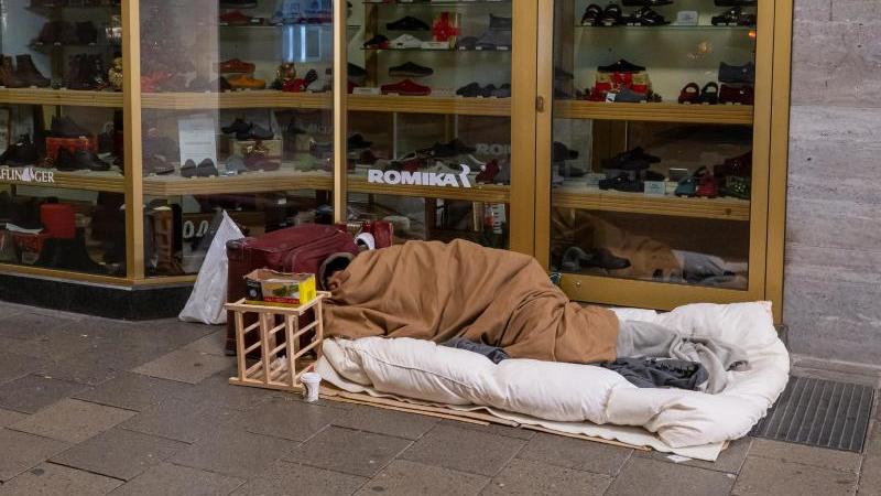 Wohnungslose in der Stadt